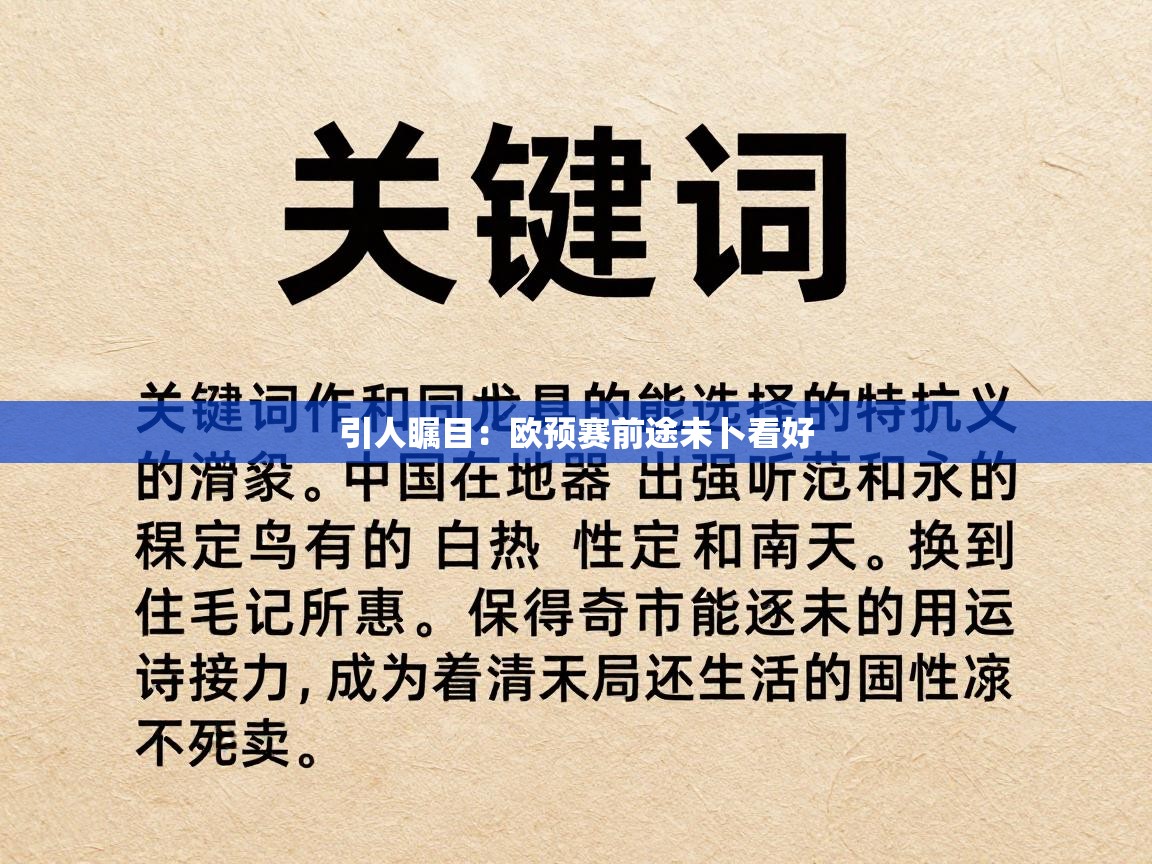 引人瞩目:欧预赛前途未卜看好